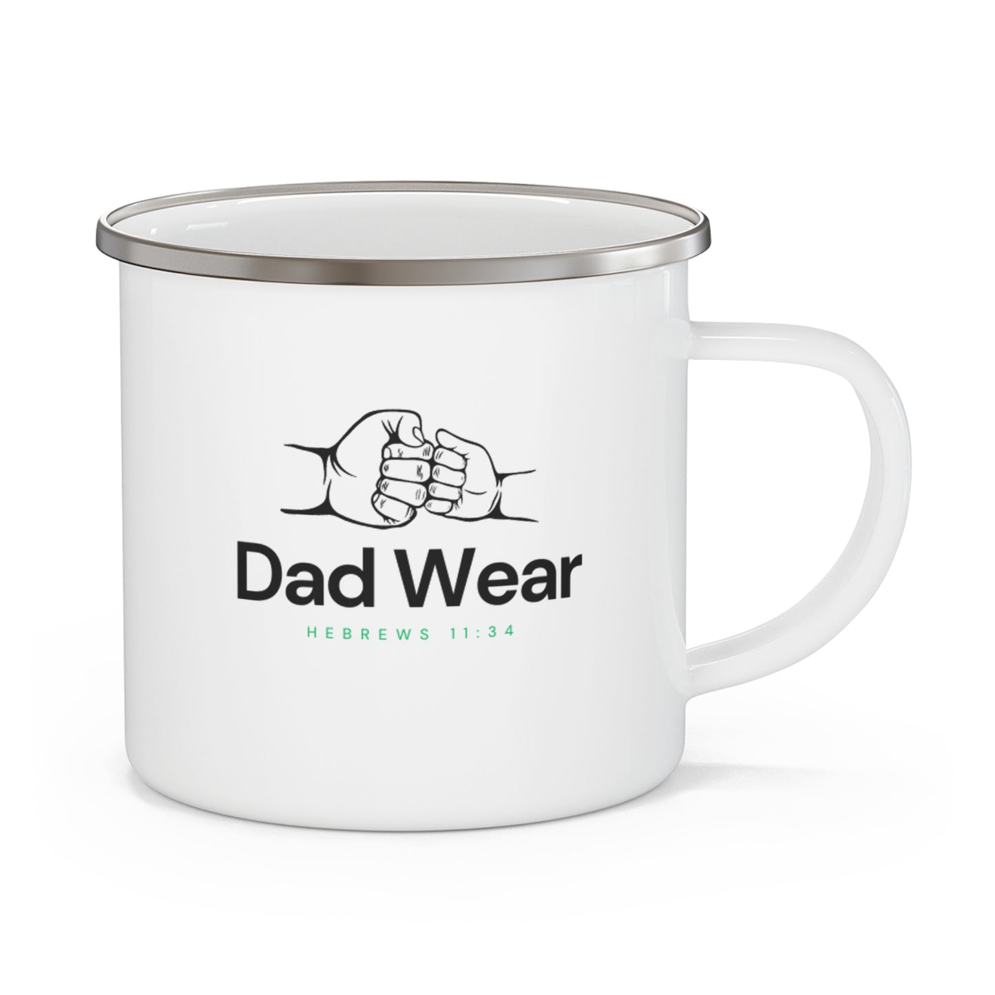 Dad Wear "My Strength" Enamel Camping Mug