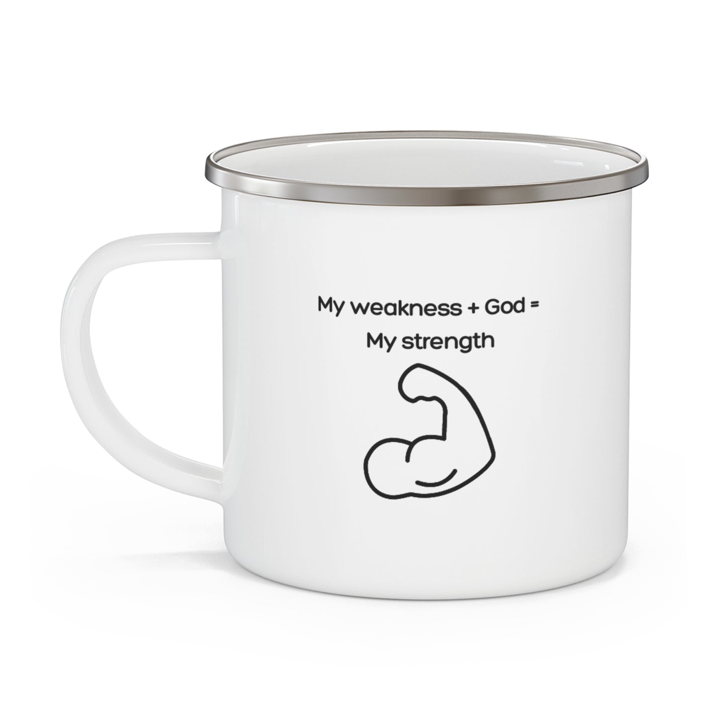 Dad Wear "My Strength" Enamel Camping Mug