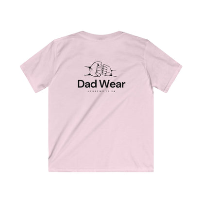 "Girl Dads Matter" Pink Kids Softstyle Tee